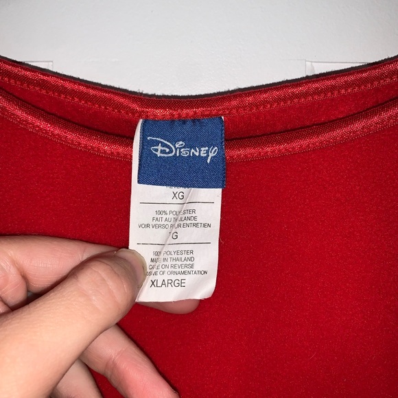 Disney Mickey Mouse Red Fleece Christmas Sweater Size XL - Picture 2 of 6